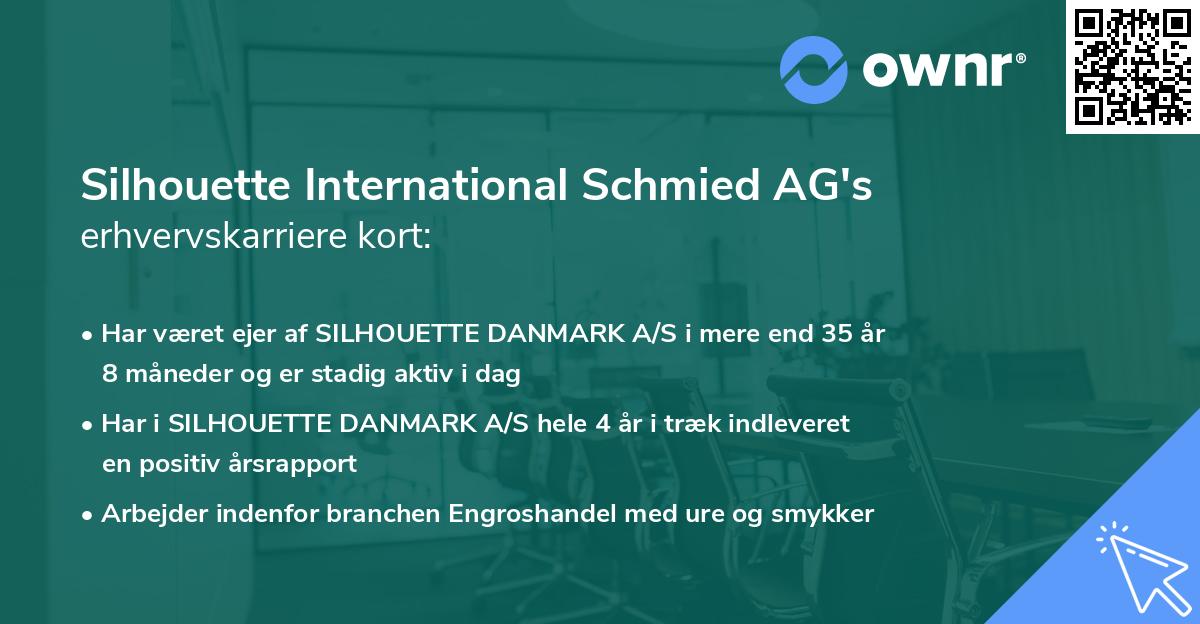 Silhouette International Schmied AG's erhvervskarriere kort