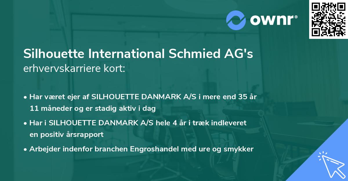 Silhouette International Schmied AG's erhvervskarriere kort