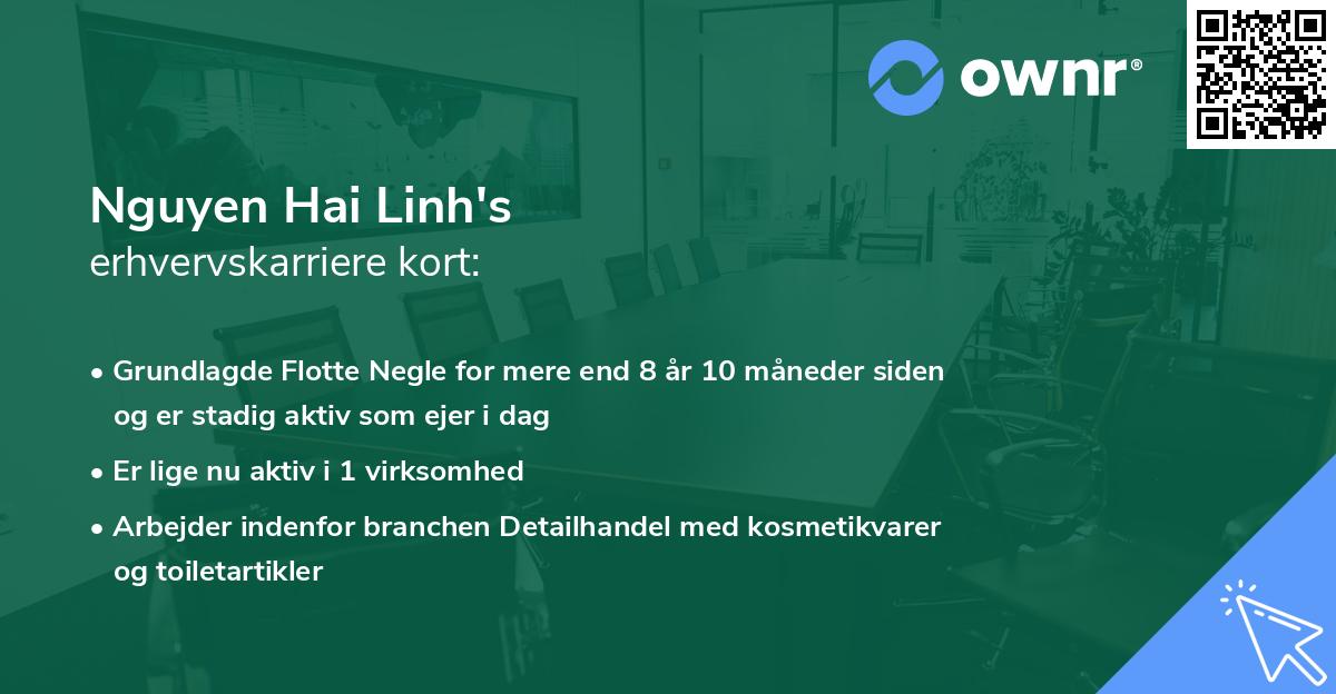 Nguyen Hai Linh's erhvervskarriere kort
