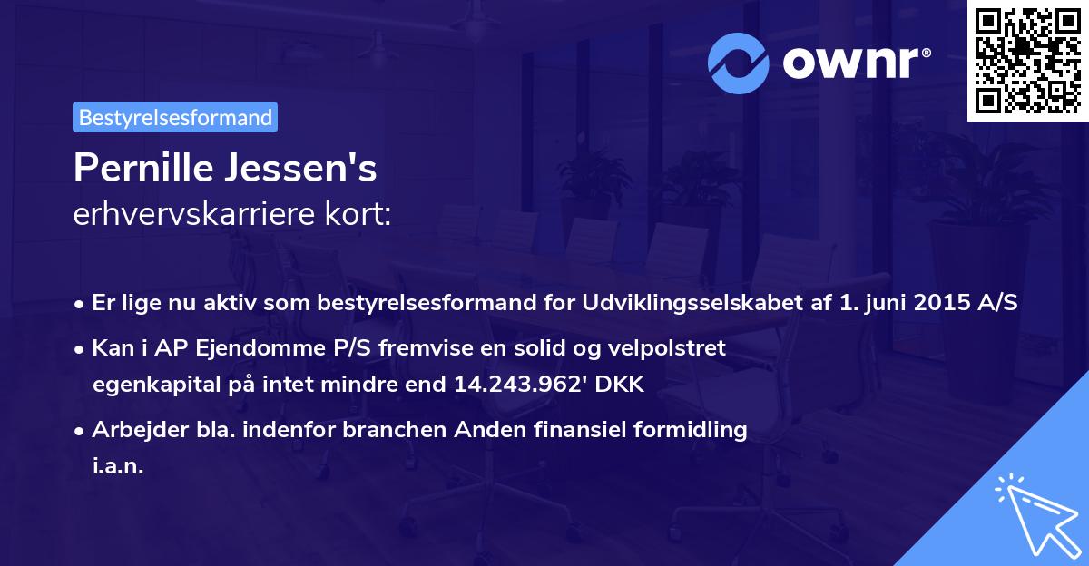 Pernille Jessen's erhvervskarriere kort