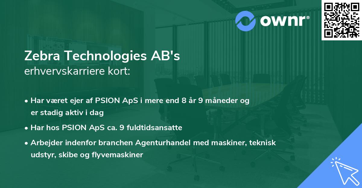 Zebra Technologies AB's erhvervskarriere kort