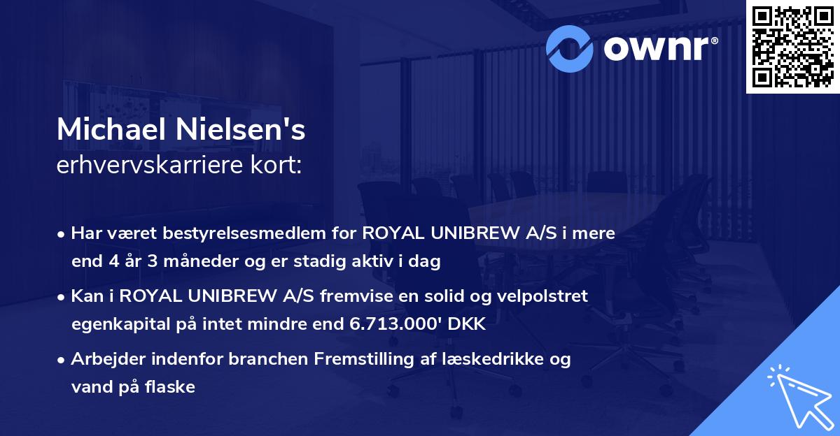 Michael Nielsen's erhvervskarriere kort