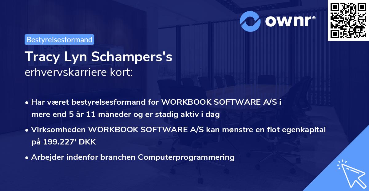 Tracy Lyn Schampers's erhvervskarriere kort