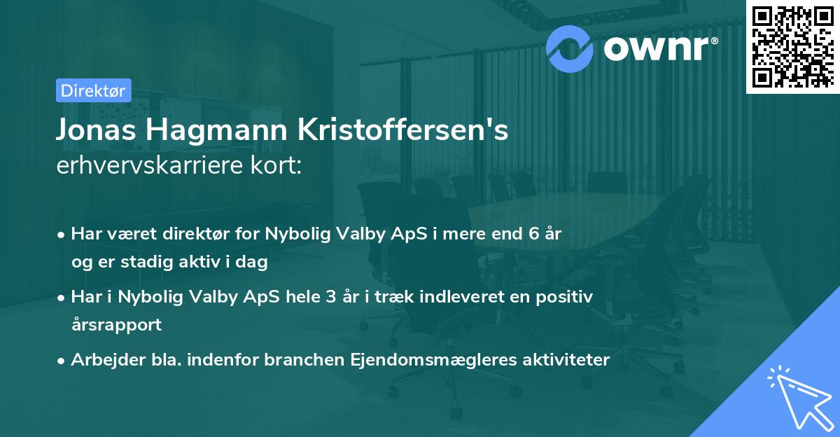 Jonas Hagmann Kristoffersen's erhvervskarriere kort