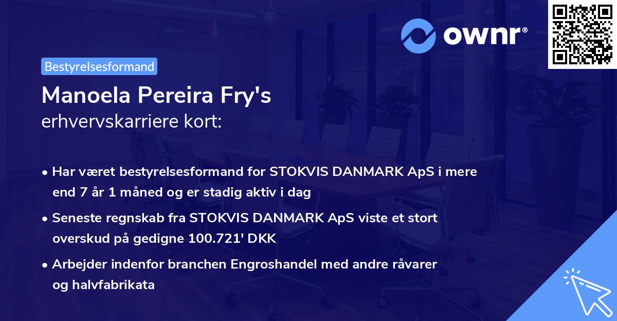Manoela Pereira Fry's erhvervskarriere kort