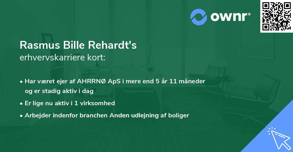 Rasmus Bille Rehardt's erhvervskarriere kort