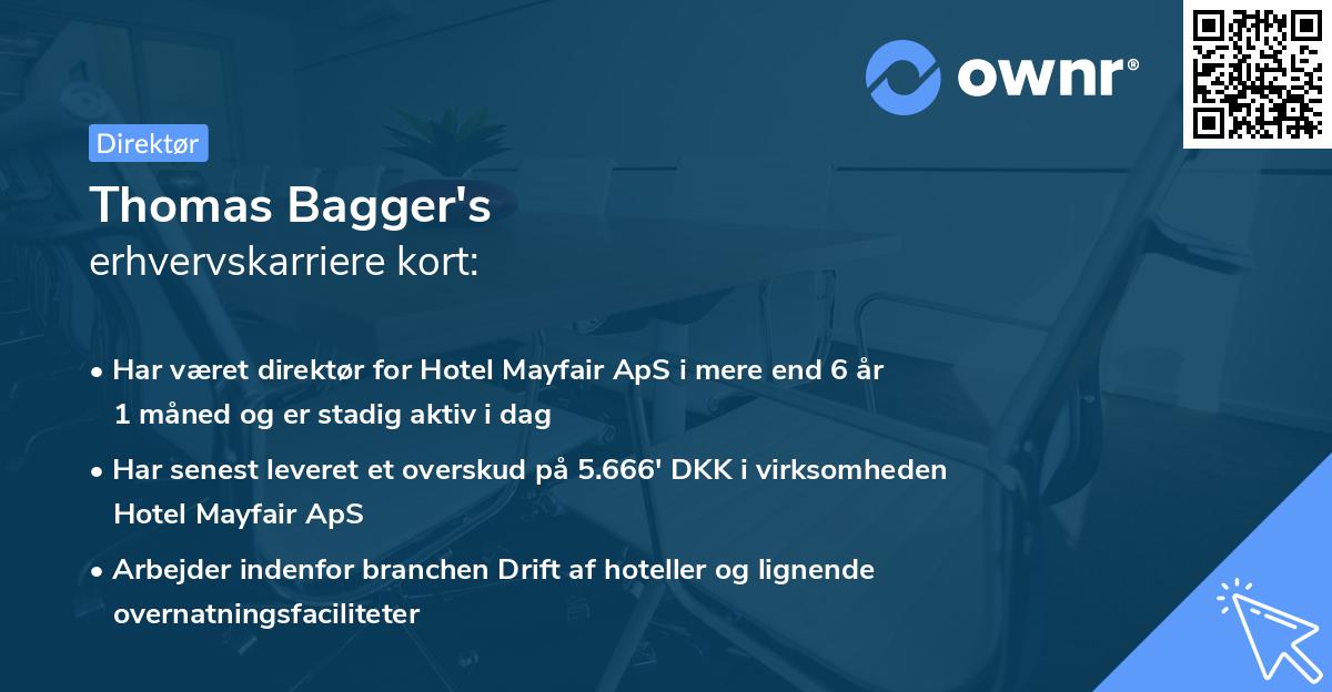Thomas Bagger's erhvervskarriere kort