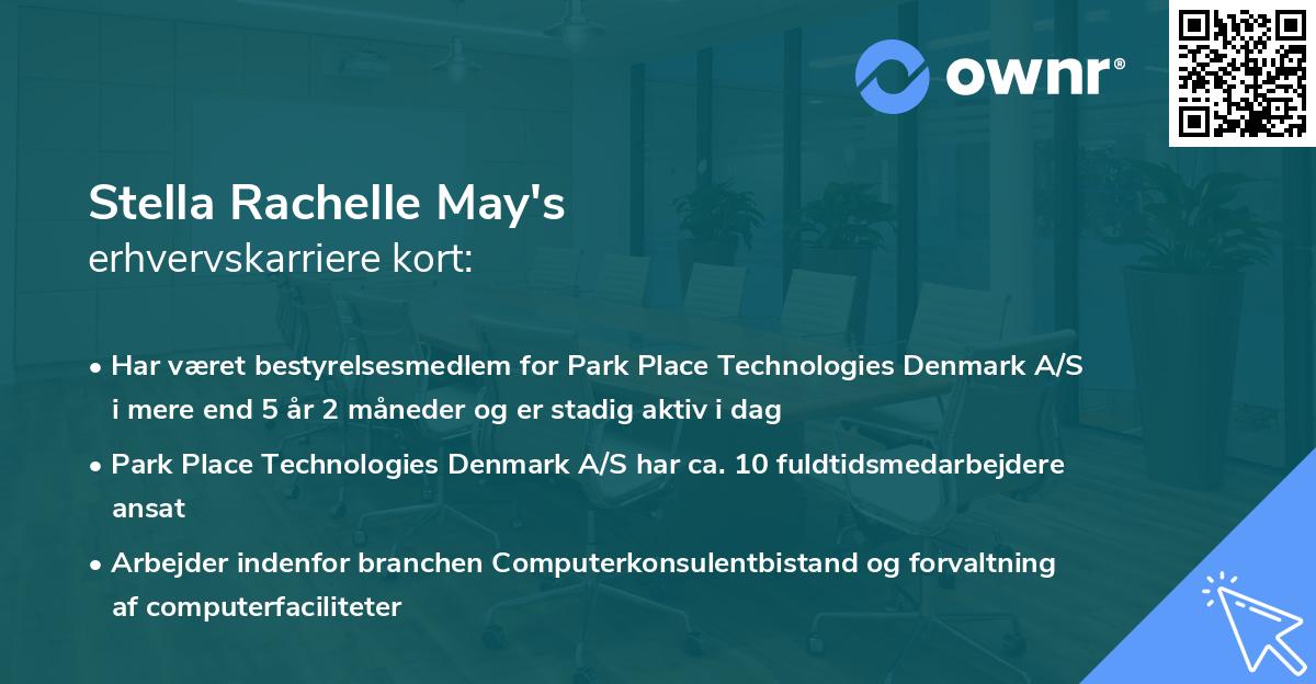 Stella Rachelle May's erhvervskarriere kort