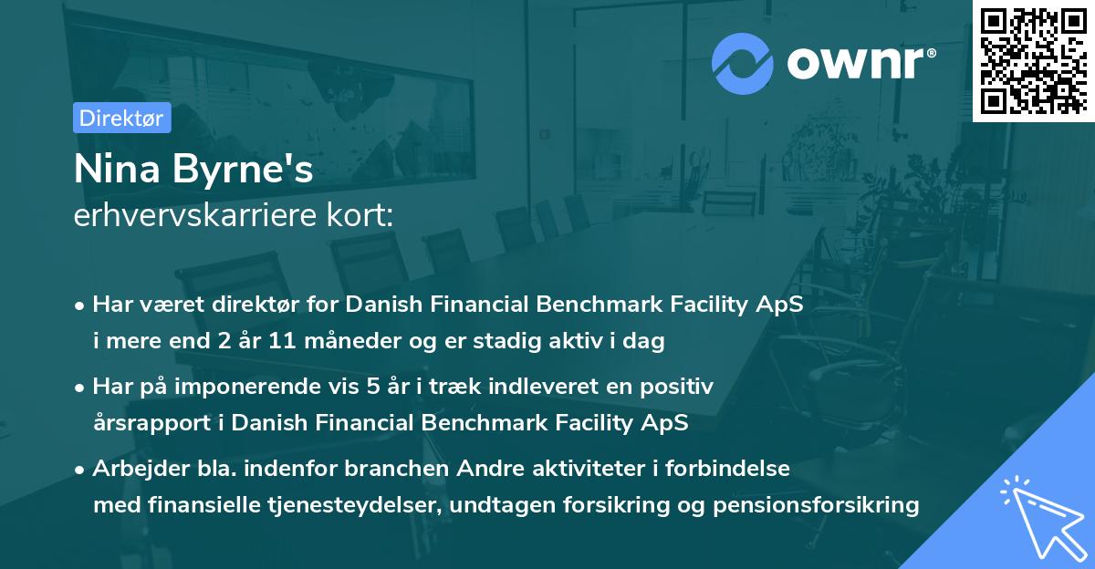Nina Byrne's erhvervskarriere kort