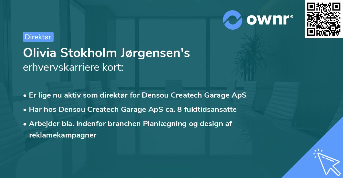 Olivia Stokholm Jørgensen's erhvervskarriere kort