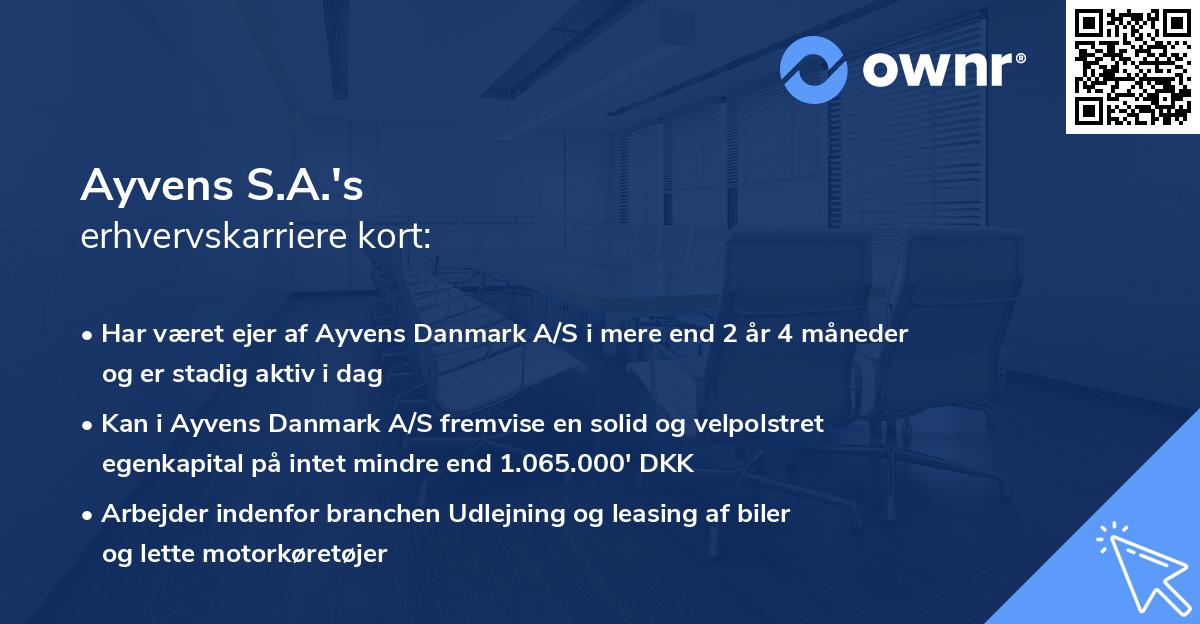 Ayvens S.A.'s erhvervskarriere kort
