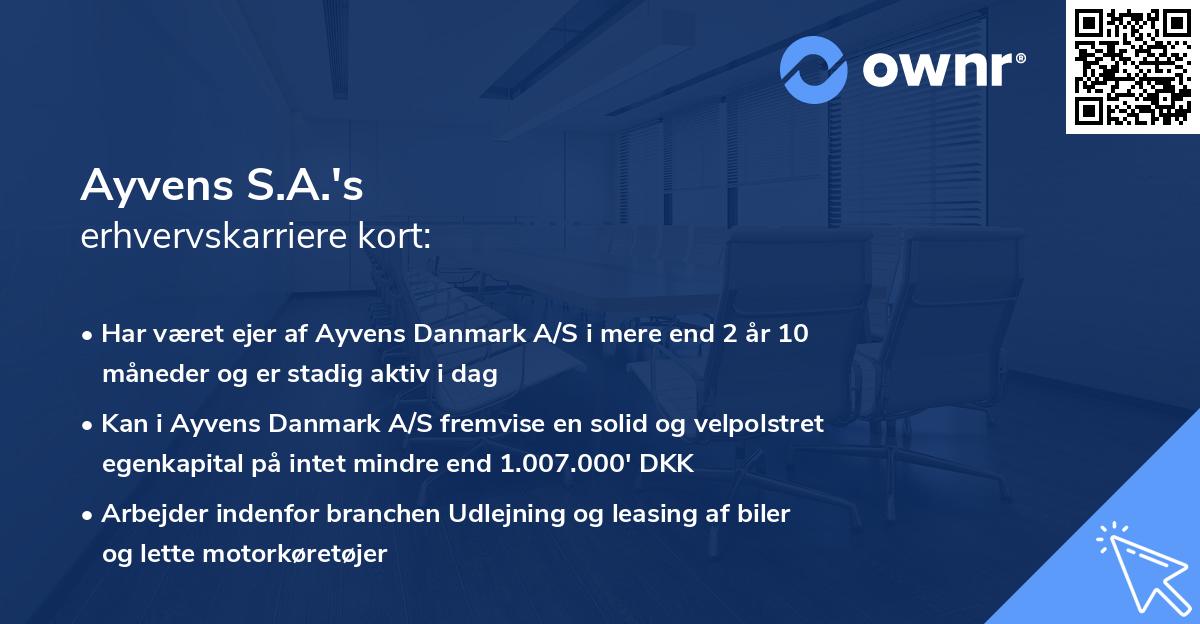 Ayvens S.A.'s erhvervskarriere kort