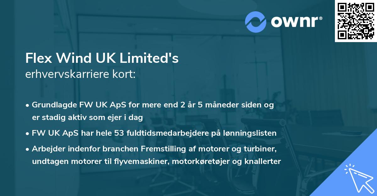 Flex Wind UK Limited's erhvervskarriere kort