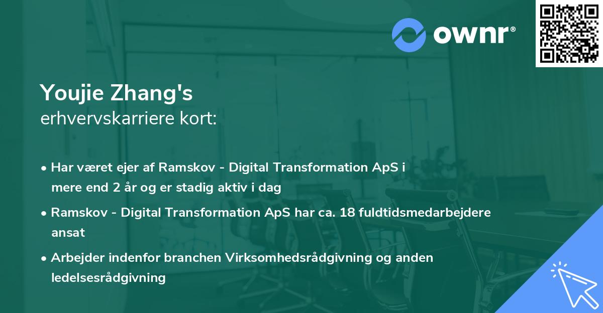 Youjie Zhang's erhvervskarriere kort