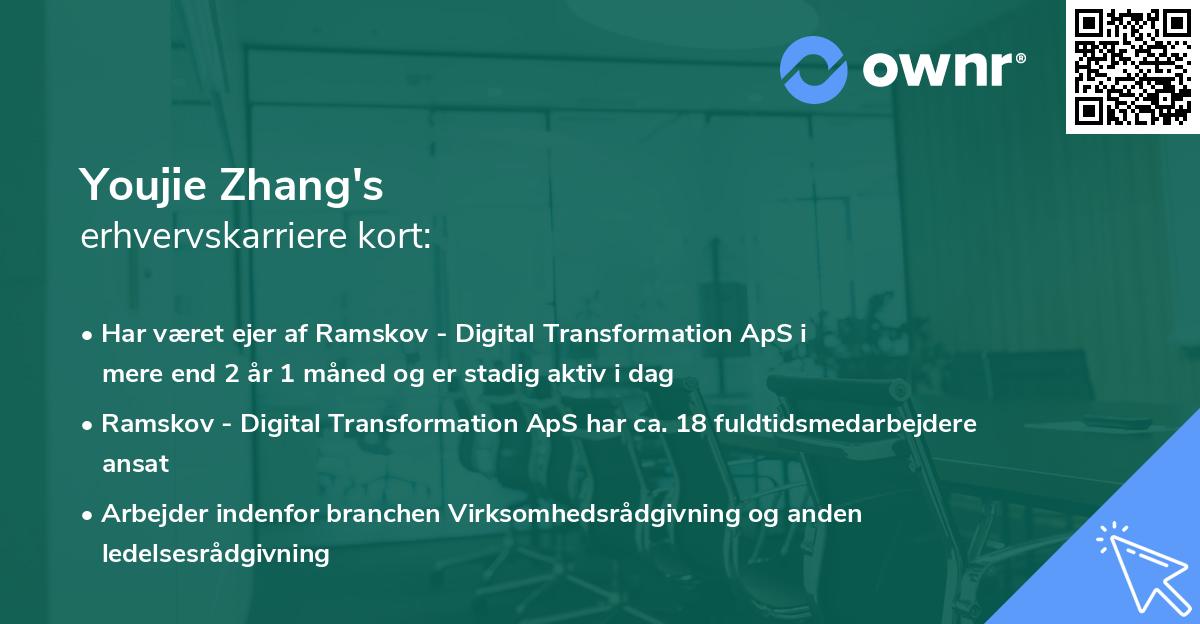 Youjie Zhang's erhvervskarriere kort