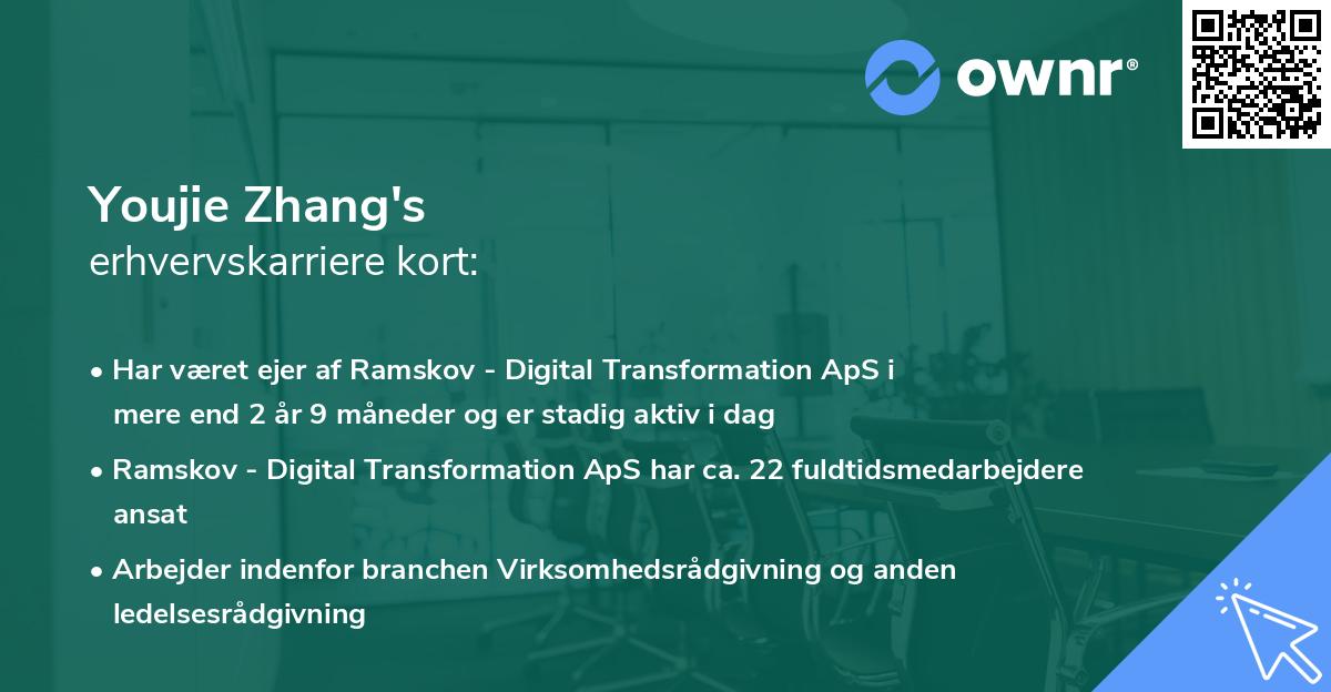 Youjie Zhang's erhvervskarriere kort