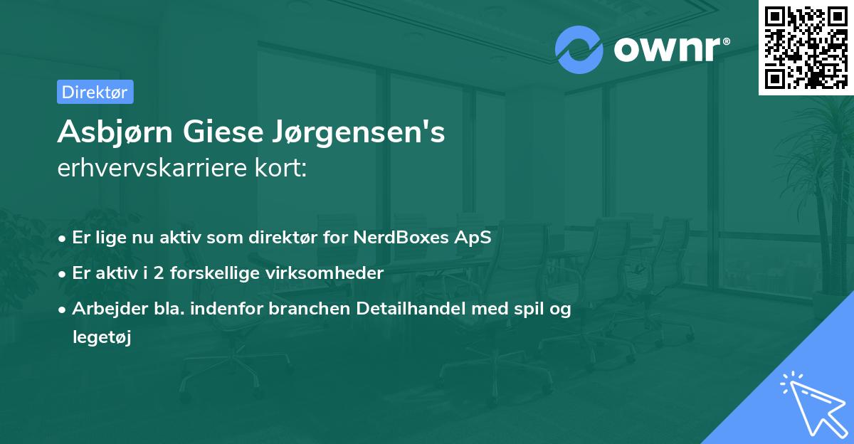 Asbjørn Giese Jørgensen's erhvervskarriere kort