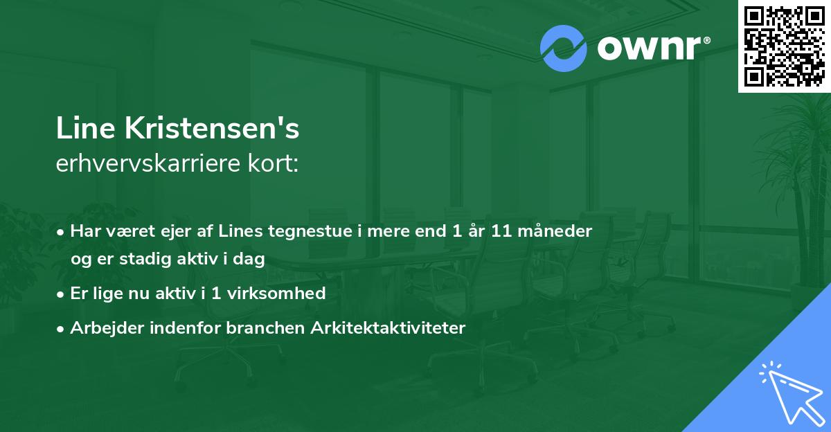 Line Kristensen's erhvervskarriere kort