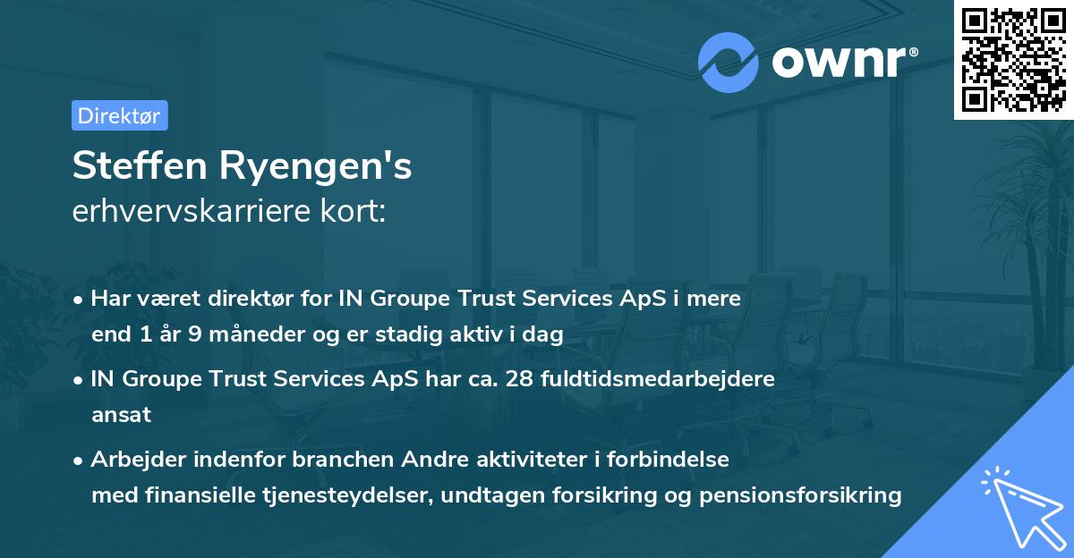 Steffen Ryengen's erhvervskarriere kort