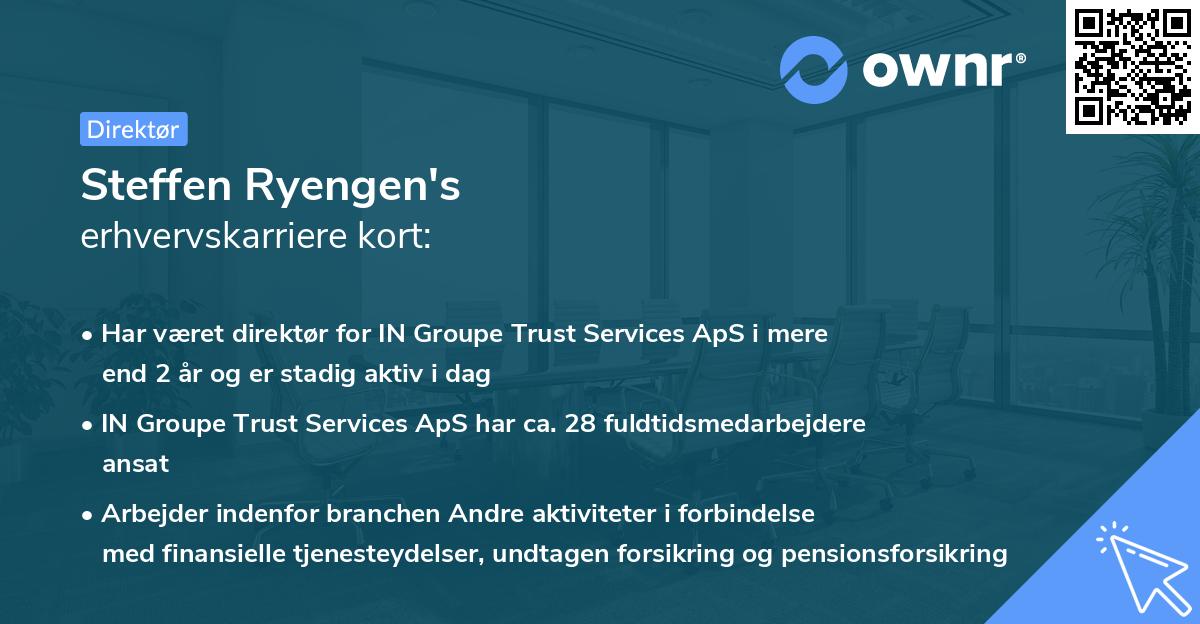 Steffen Ryengen's erhvervskarriere kort