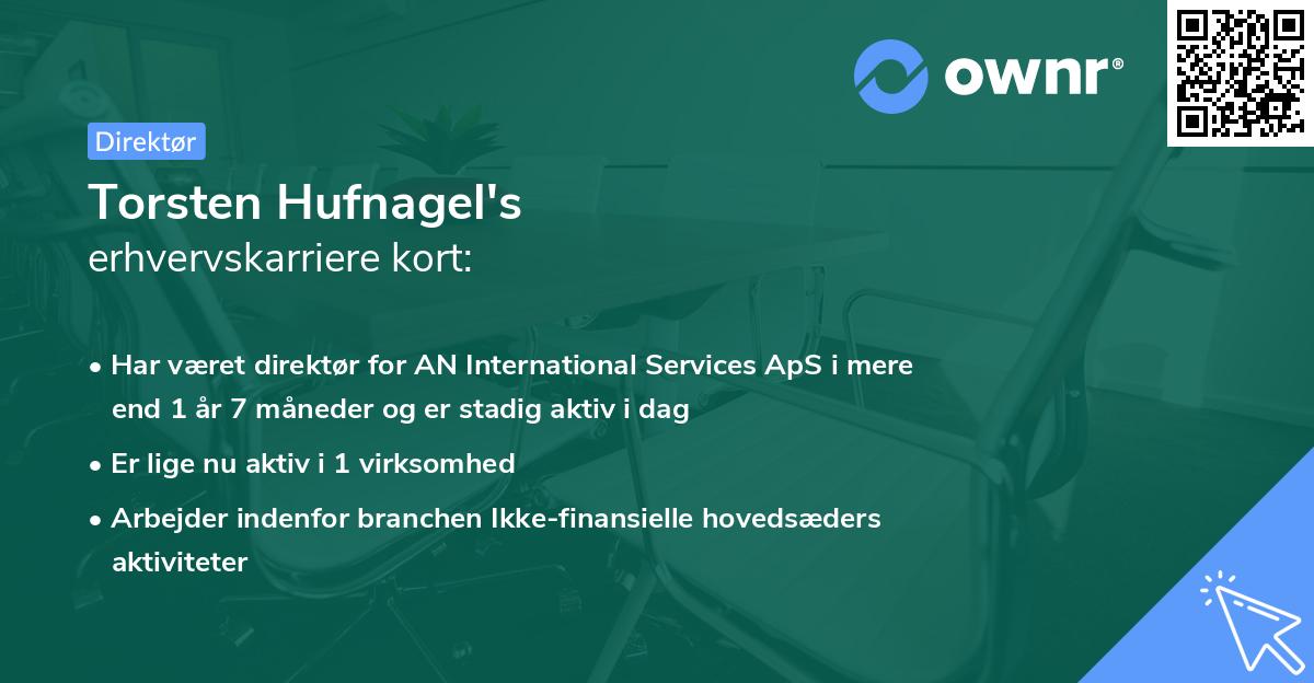 Torsten Hufnagel's erhvervskarriere kort