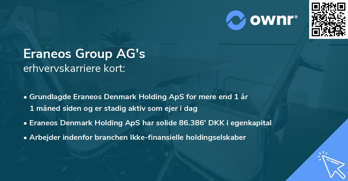 Eraneos Group AG's erhvervskarriere kort