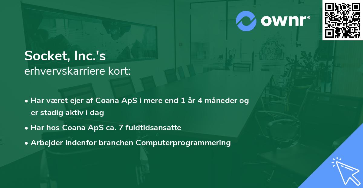 Socket, Inc.'s erhvervskarriere kort