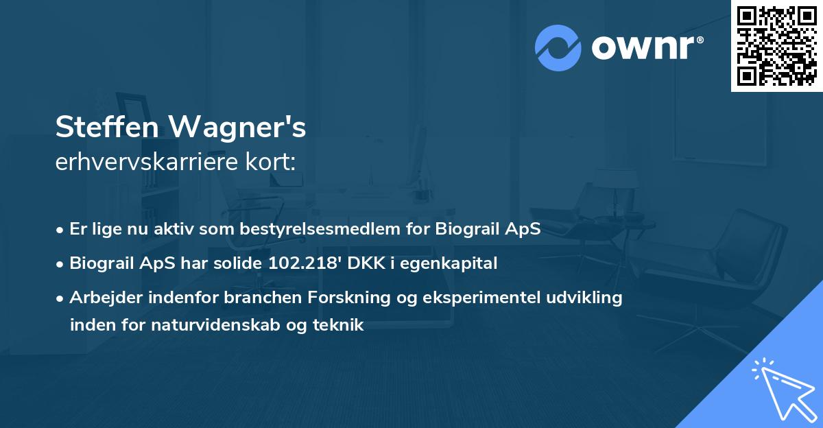 Steffen Wagner's erhvervskarriere kort
