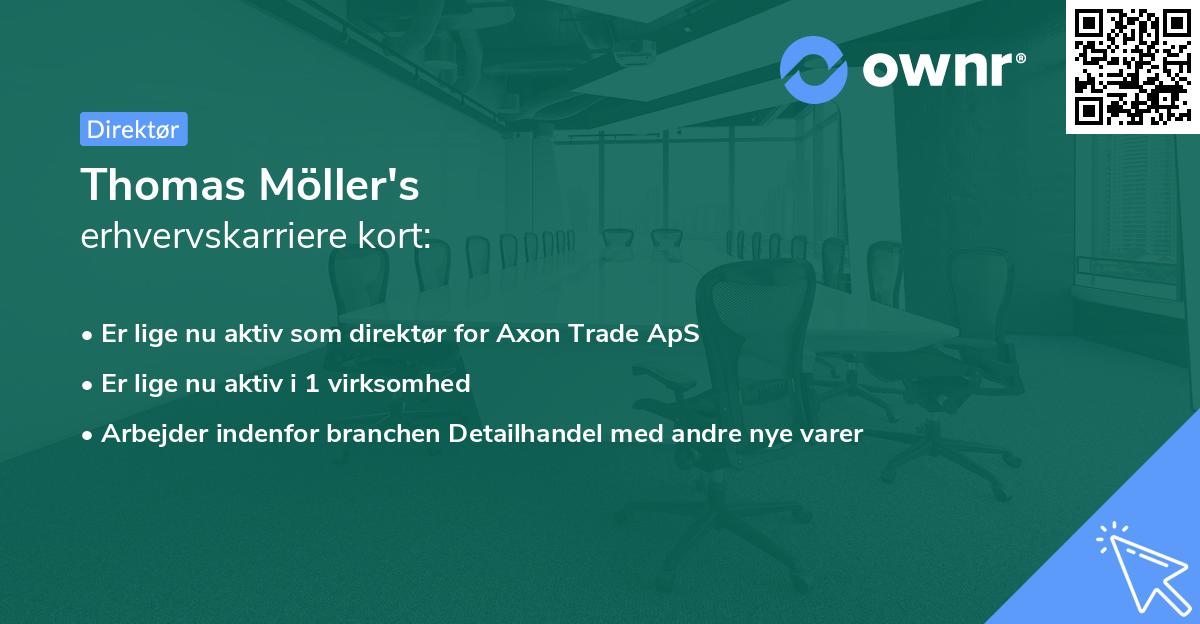 Thomas Möller's erhvervskarriere kort