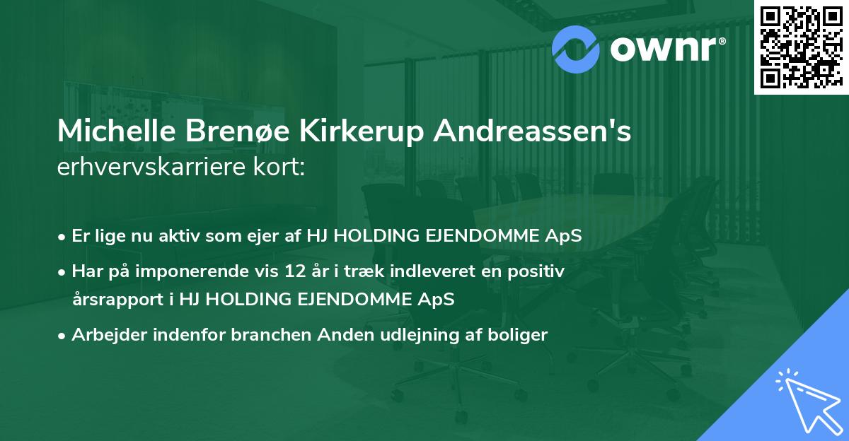 Michelle Brenøe Kirkerup Andreassen's erhvervskarriere kort