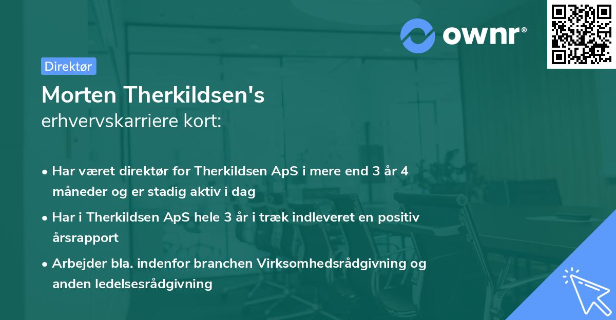 Morten Therkildsen's erhvervskarriere kort