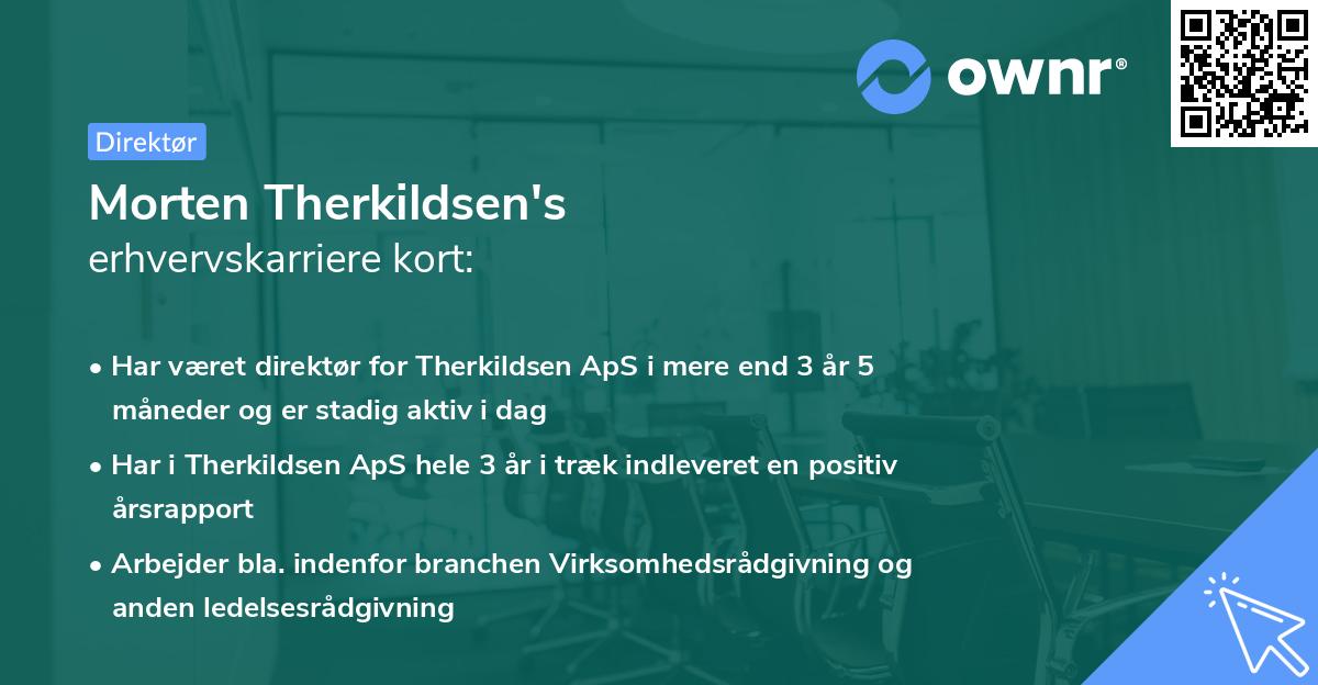 Morten Therkildsen's erhvervskarriere kort
