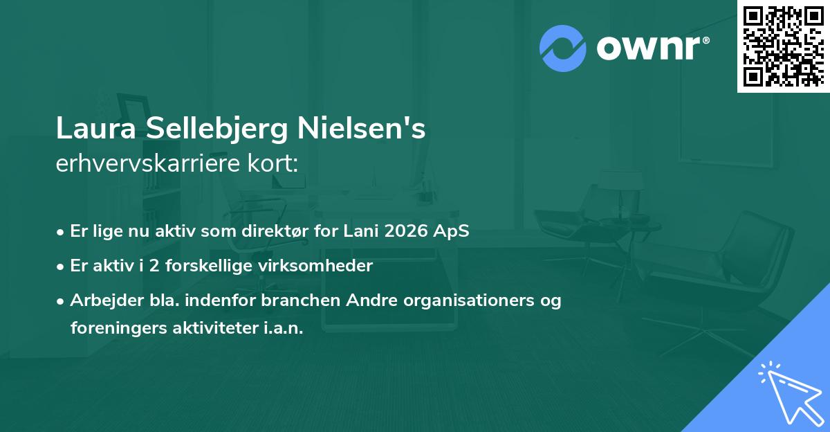Laura Sellebjerg Nielsen's erhvervskarriere kort