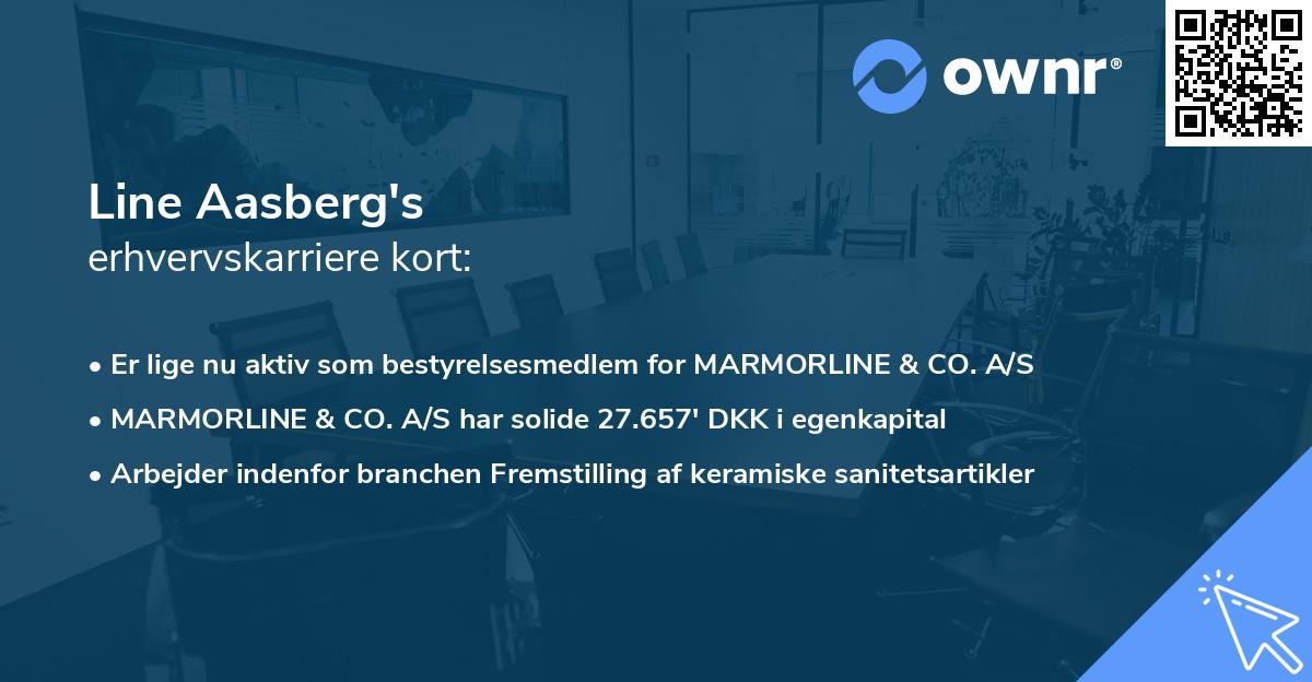 Line Aasberg's erhvervskarriere kort