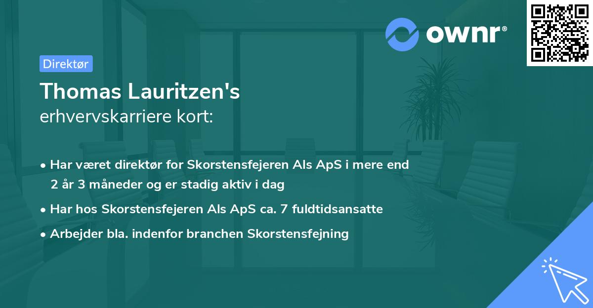 Thomas Lauritzen's erhvervskarriere kort