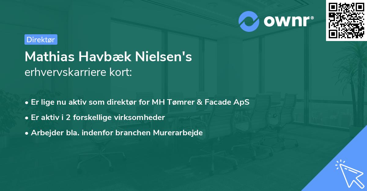 Mathias Havbæk Nielsen's erhvervskarriere kort