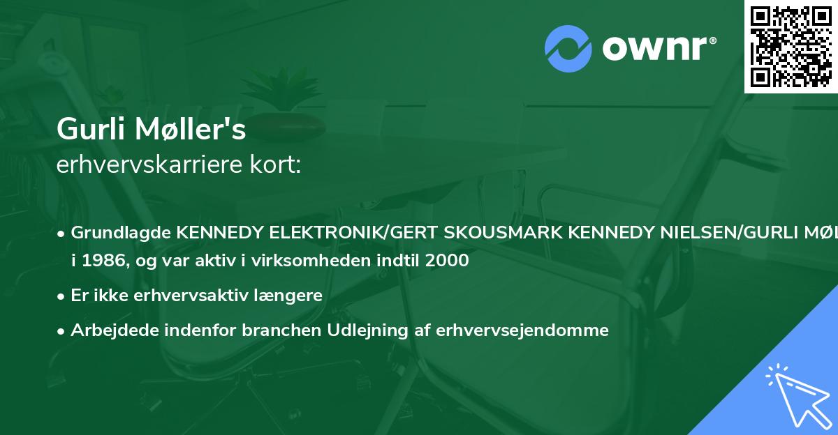 Gurli Møller's erhvervskarriere kort