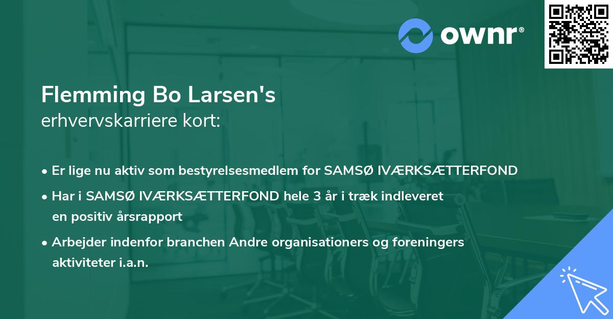 Flemming Bo Larsen's erhvervskarriere kort