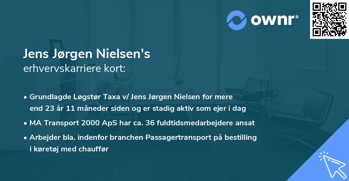 Jens Jørgen Nielsen's erhvervskarriere kort