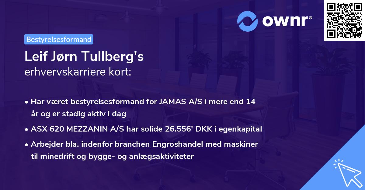 Leif Jørn Tullberg's erhvervskarriere kort