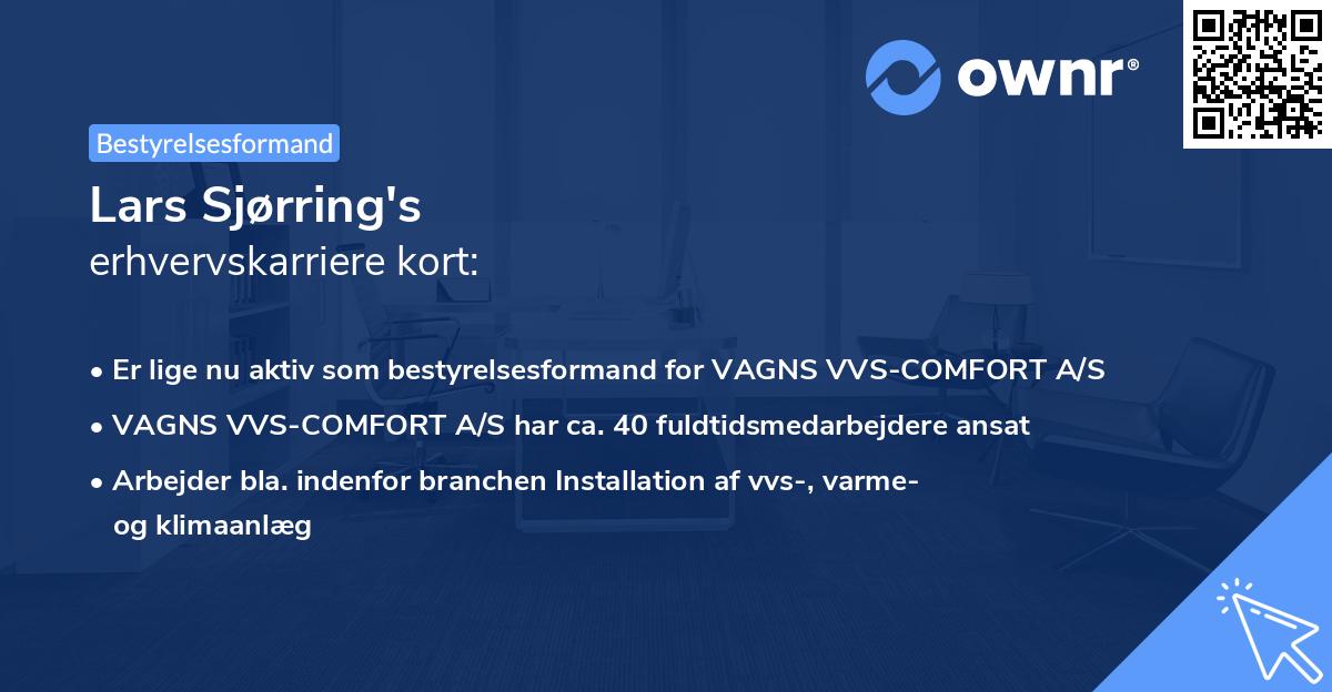 Lars Sjørring's erhvervskarriere kort