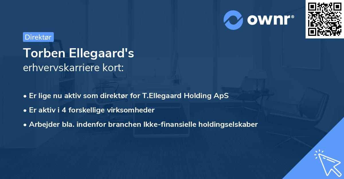 Torben Ellegaard's erhvervskarriere kort