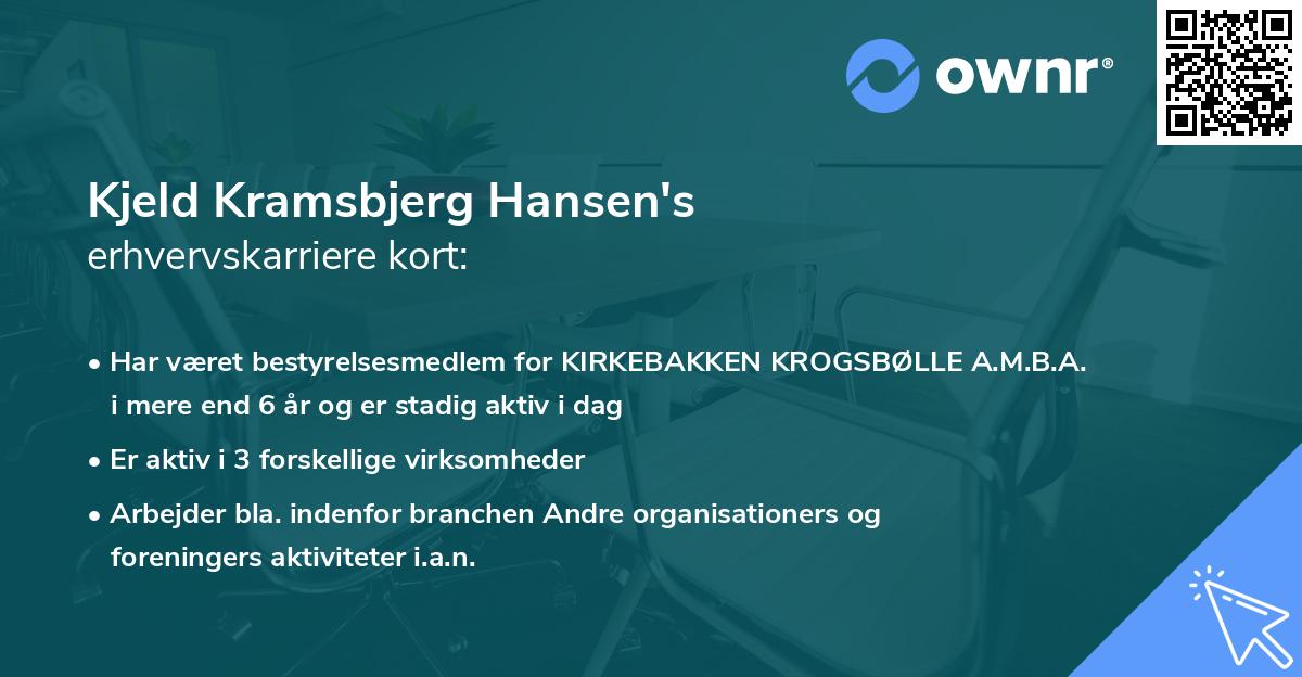 Kjeld Kramsbjerg Hansen's erhvervskarriere kort