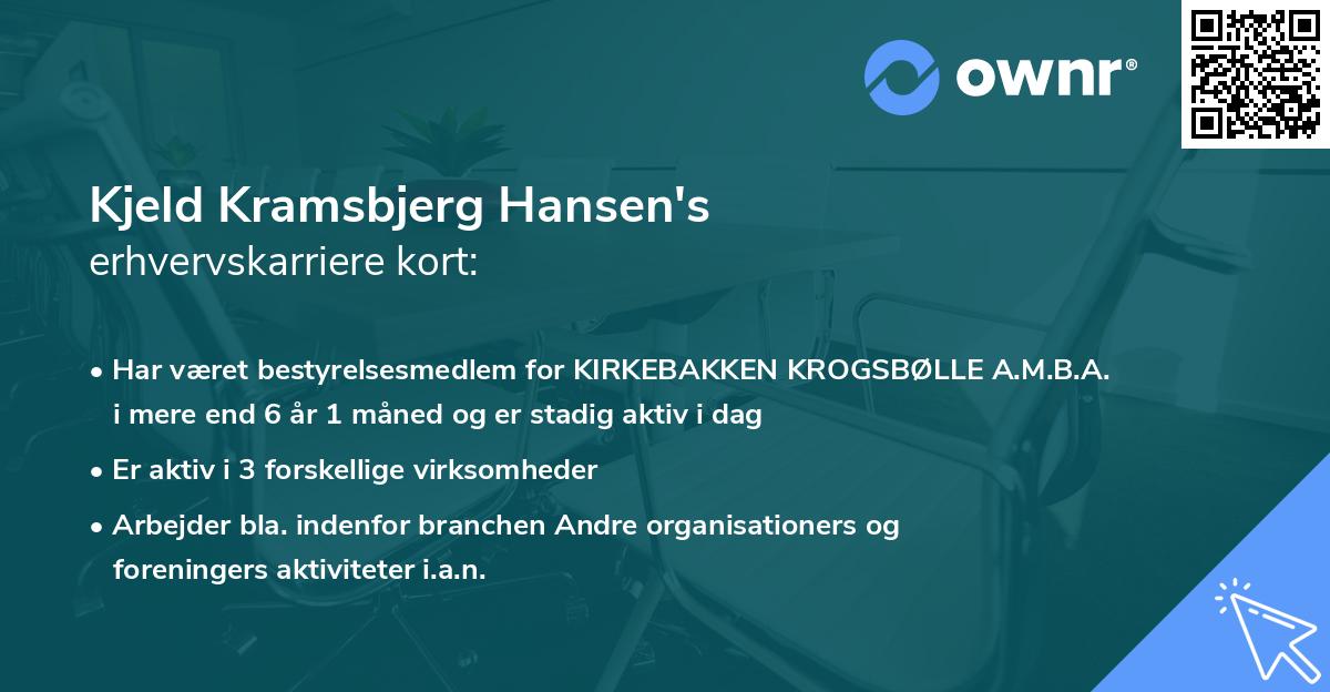 Kjeld Kramsbjerg Hansen's erhvervskarriere kort