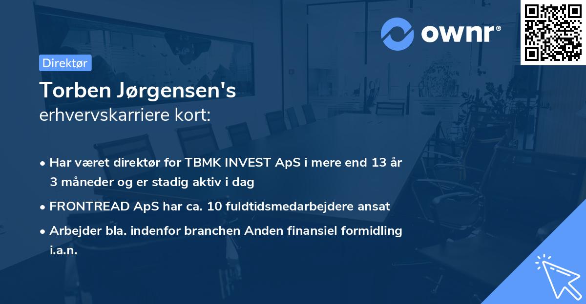 Torben Jørgensen's erhvervskarriere kort