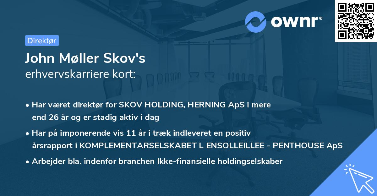 John Møller Skov's erhvervskarriere kort