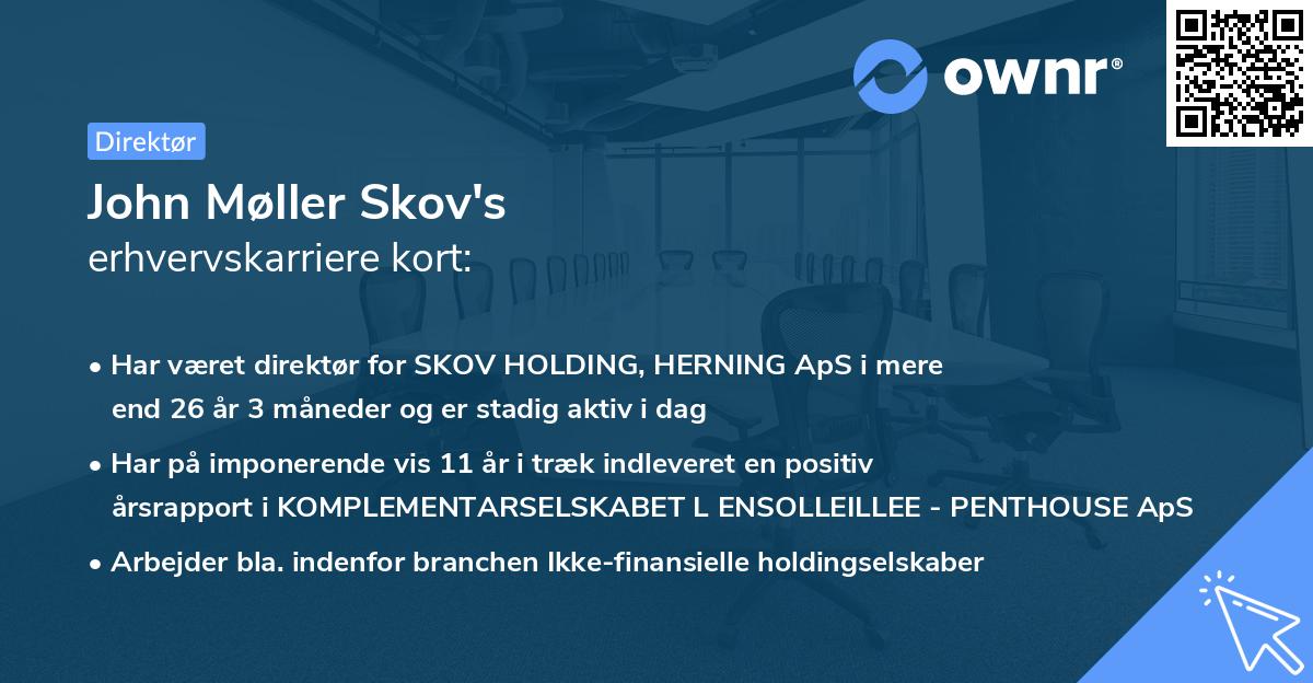 John Møller Skov's erhvervskarriere kort
