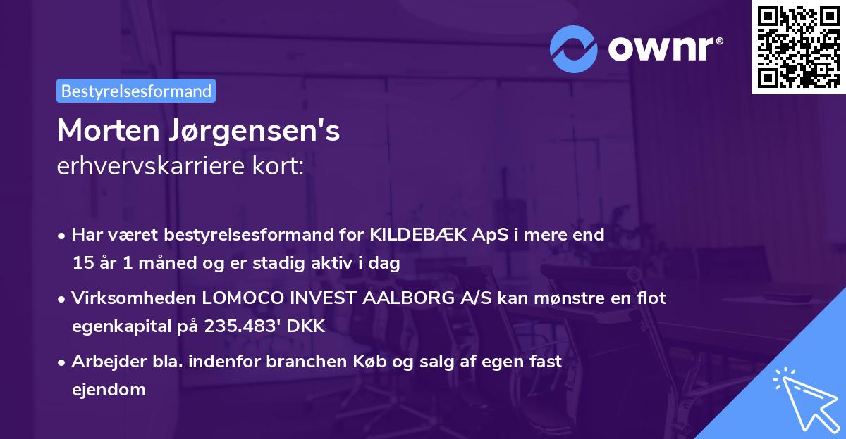 Morten Jørgensen's erhvervskarriere kort