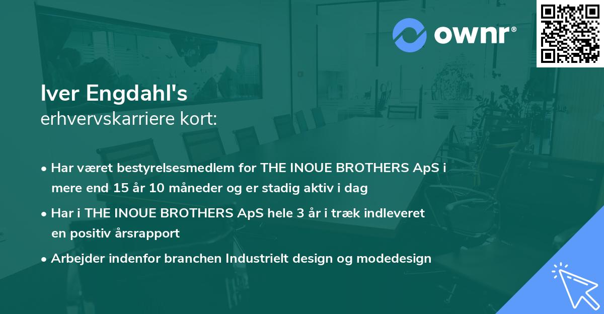 Iver Engdahl's erhvervskarriere kort