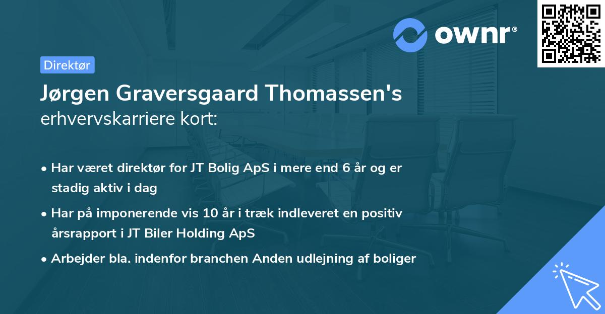 Jørgen Graversgaard Thomassen's erhvervskarriere kort